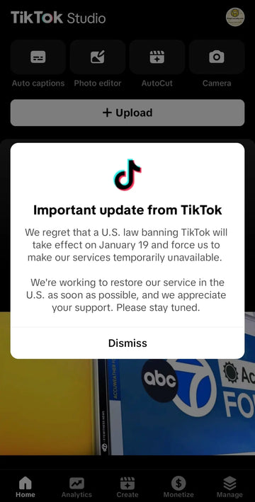 TikTok banned in the United states