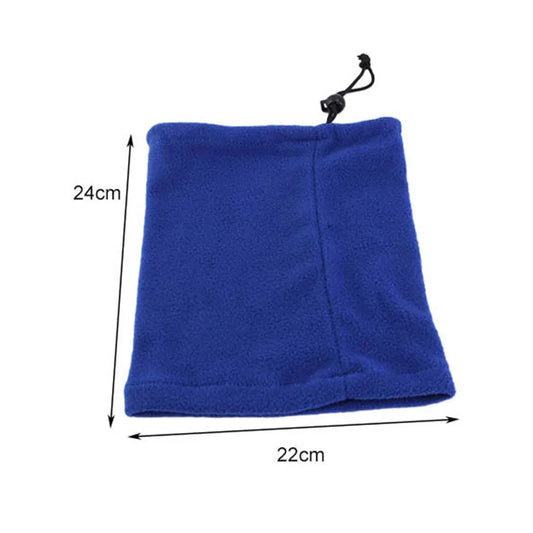 Autumn Winter Soft Fleece Neck Buff Scarf Warm Furry Scarves Windproof Cycling Hiking Drawstring  Neck Warmer Ski Bandana